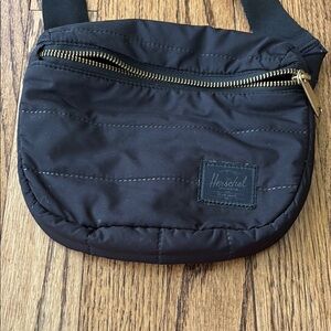 Herschel Supply Company Black Belt Bag Durable Nylon